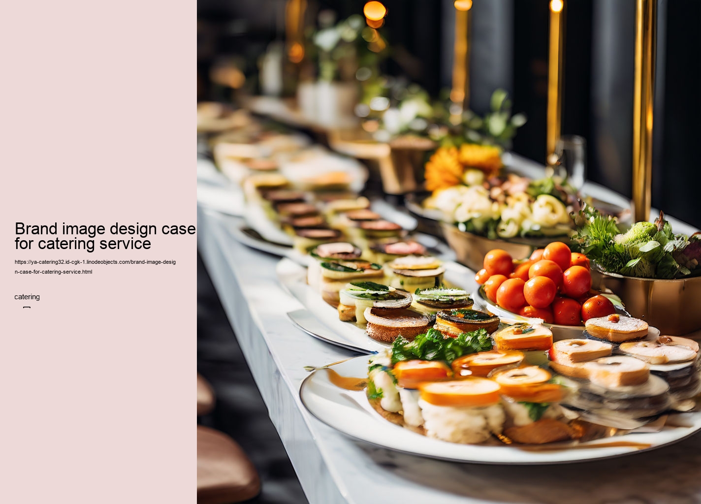 Brand image design case for catering service