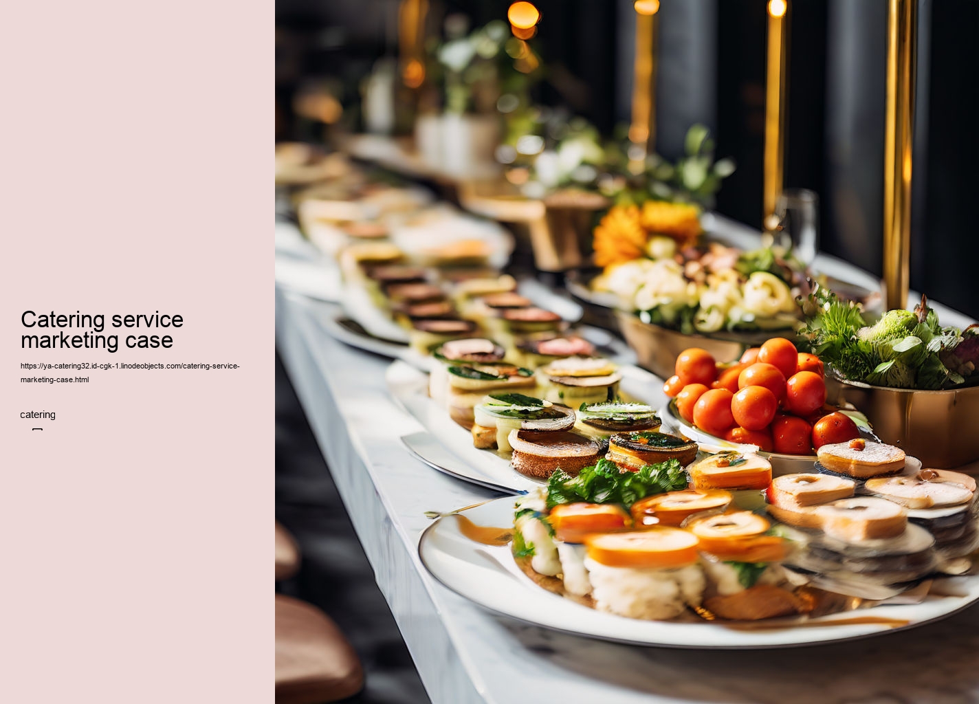 Catering service marketing case